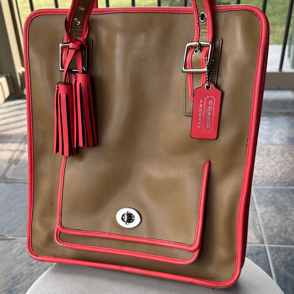 Coach Archive Two-tone Magazine Bag
